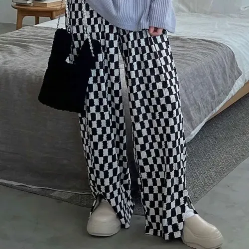 Calça Xadrez Emo Shein