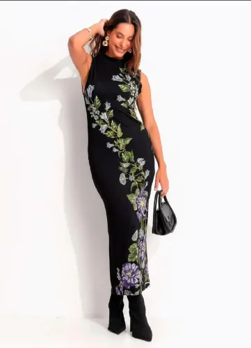 Vestido midi farm novo original M