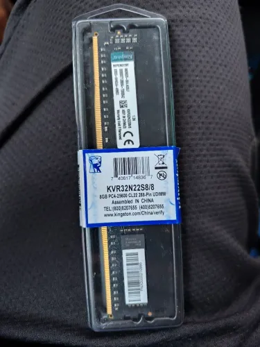 Memória Kingston 8gb 3200mhz desktop