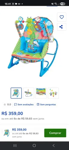 Cadeirinha vibratória