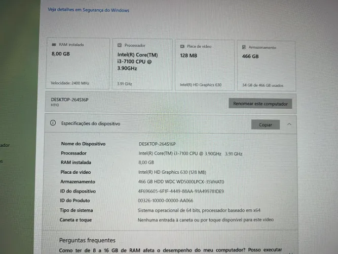 Gabinete com ? i3-7100