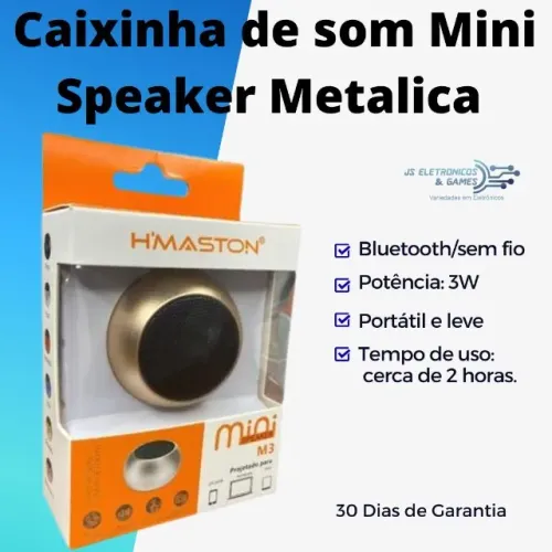 Caixa de som bluetooth wireless sem fio portátil super mini potente - loja física