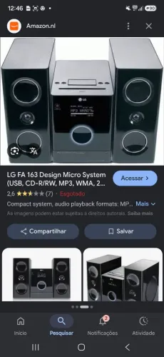 Micro system LG FA 163!