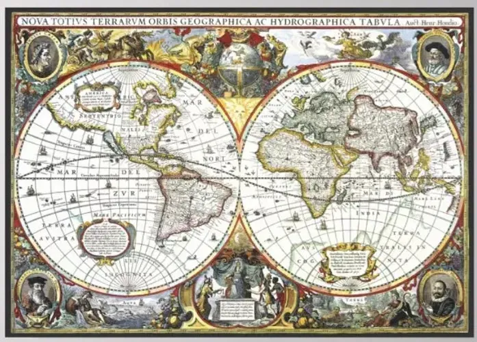 Mapas antigos para decoração 