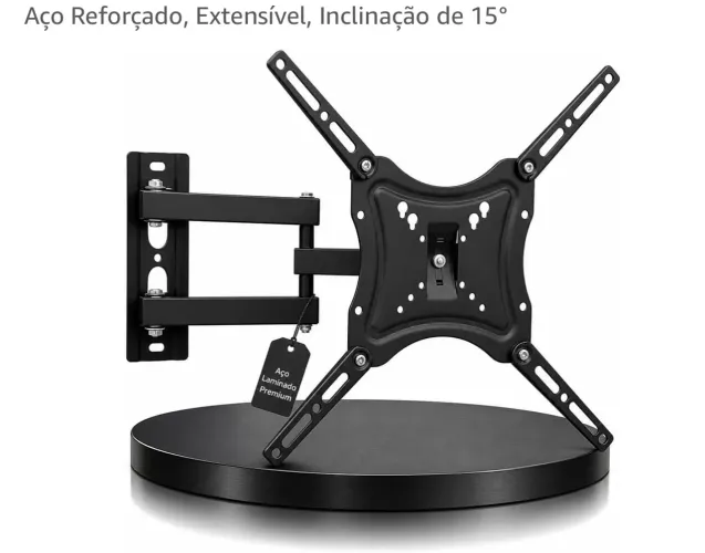Suporte Articulado de Parede para TV 32 a 56 Polegadas em Aço