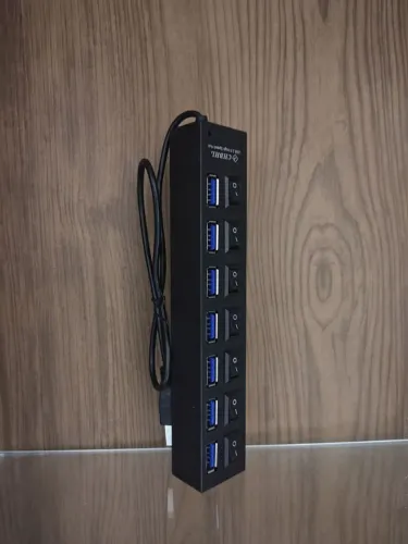 Hub Usb, extensor - 7 portas com switch's - Novos