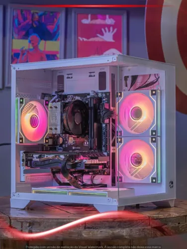 Desktop R5 3500X, RX 580, 16GB, NVMe 512GB, Cooler Master, Fonte 450W, Gabinete Soul