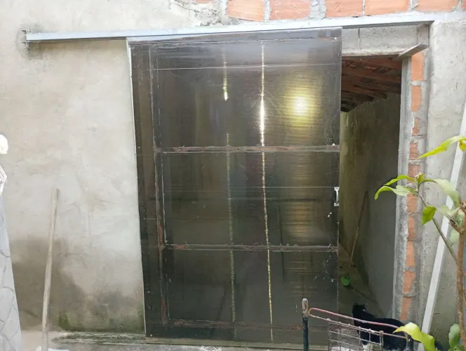 Portão de material galvanizado,não inferruja