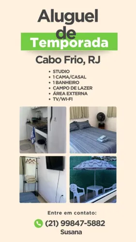 STUDIO - CABO FRIO TEMPORADA