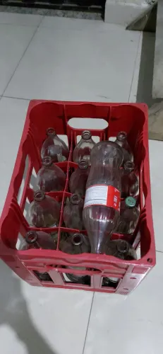 Vasilhame de vidro de coca cola de 1 litro 