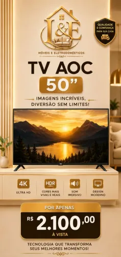 TV AOC ROKU SMART50 POLEGADAS