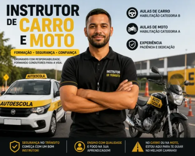 instrutor carro e moto