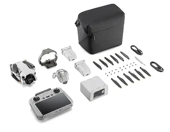 Dji Mini 4 Pro Combo Plus -com Tela -camera 4k Cor Cinza