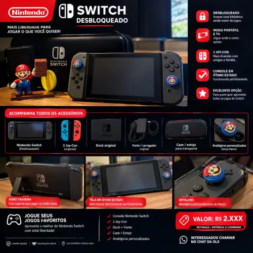 Nintendo Switch Desbloqueado