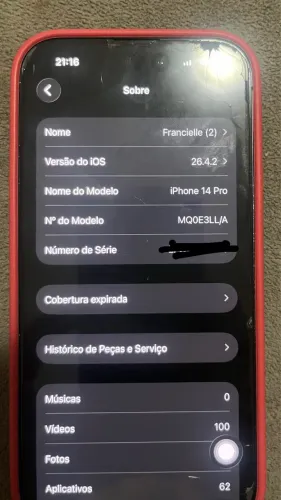 iPhone 14 Pro roxo
