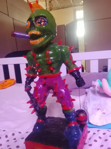 Buneco caveirinha feito a mão