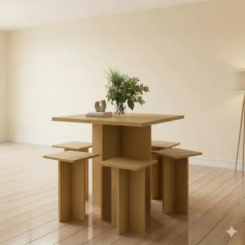 Mesa Dakar com 4 banquetas (Pagamento no ato da entrega)