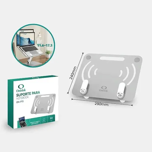 Bandeja para Notebook Ergonômico Ajustável 11.6 a 17 Pol - Onistek