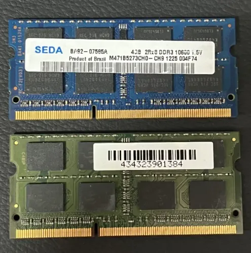 Memória DDR3 Notebook 8GB 1333Mhz (PC3 10600) 1.5V (2x 4GB)