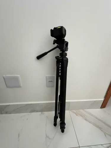 Tripé Profissional Câmera, celular + suporte Usado