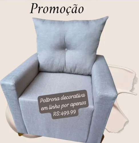 Poltrona decorativa cores a escolher
