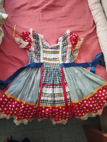 Vestido junino infantil