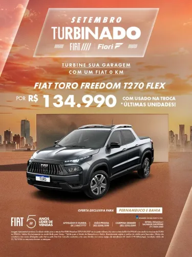 Fiat Toro Freedom 1.3 T270 4X2 Flex AUT 2027
