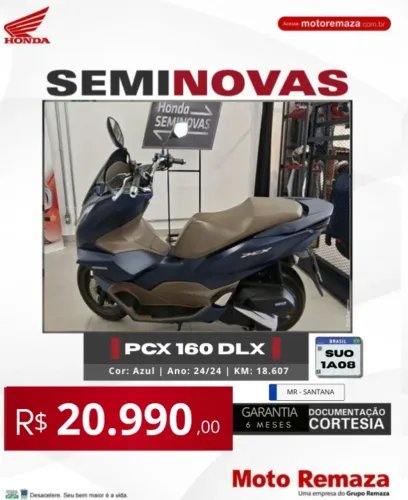 PCX DLX 160 2024 ( TRANSF GRÁTIS )