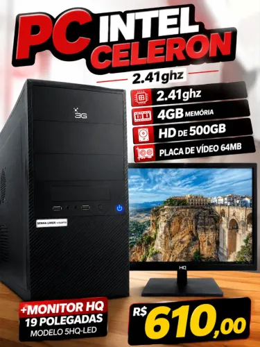 Computador com monitor