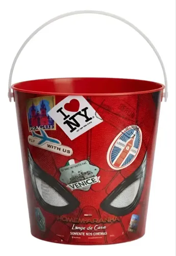 Balde de Pipoca Homem Aranha Longe de Casa - Cinemark