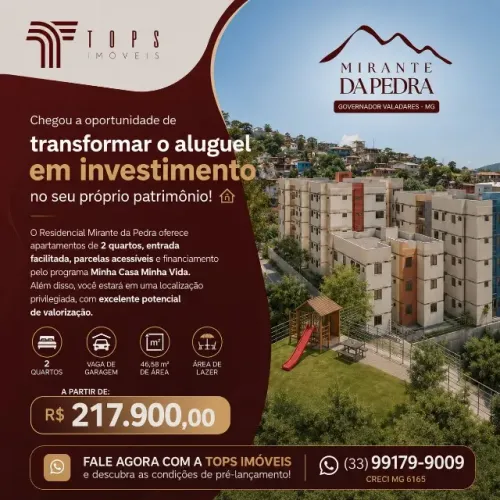 Apartamento MCMV bairro Jardim Atalaia