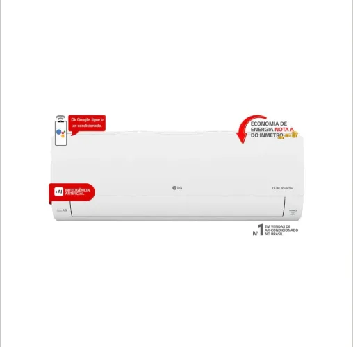 LG Dual Inverter 12000 BTUs Quente/Frio 220V - Novo