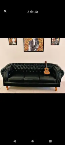Sofá Chesterfield Retrô - Pronta entrega
