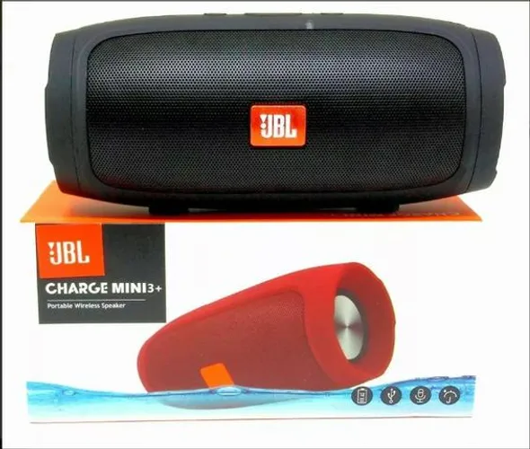 Caixa De Som Bluetooth Jbl Mini Charge 3 Rádio Fm - Usb - Cartão Micro SD Alto E Bom Som