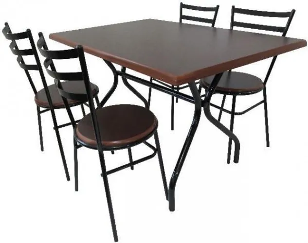 Mesa para Refeitórios com 4 Lugares - Para Restaurantes, Refeitórios, ETC