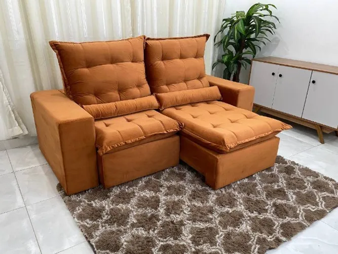 Sofá Retrátil Reclinável Kauã 2.00m Cobre Até 12x - Frete Grátis