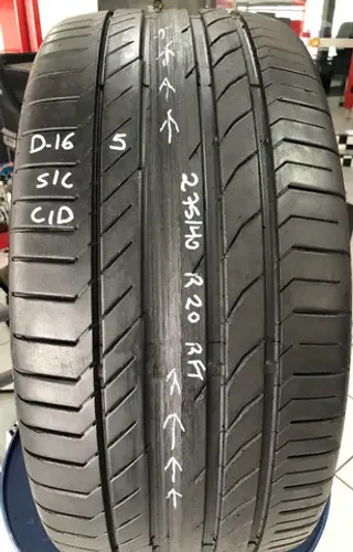 Pneu 275/40r20 Continental Sportcontact 5 Run Flat (usado) *5