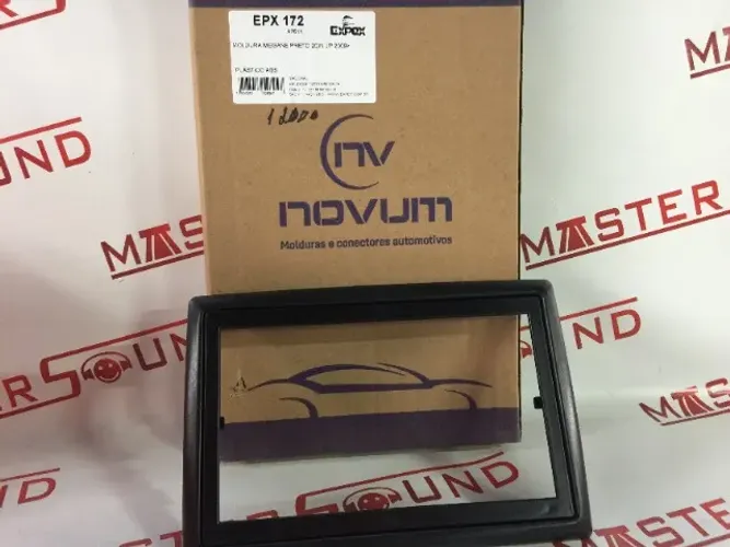 moldura 2din para megane cor preto jp 2009 nova