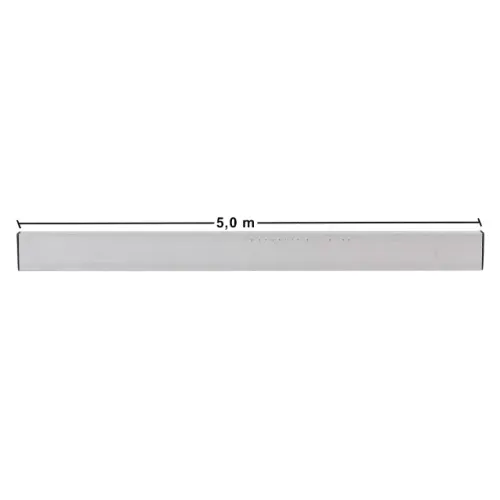 Régua de Alumínio Bitubular Leve para Pedreiro 4,42cm x 2,05cm Libra 5 Metros