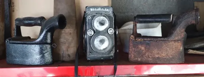 Réplica de antiga maquina Fotográfica