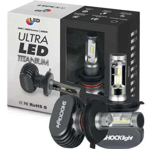 Kit Ultra Led Titanium Shocklight 5000lumens 12/24v