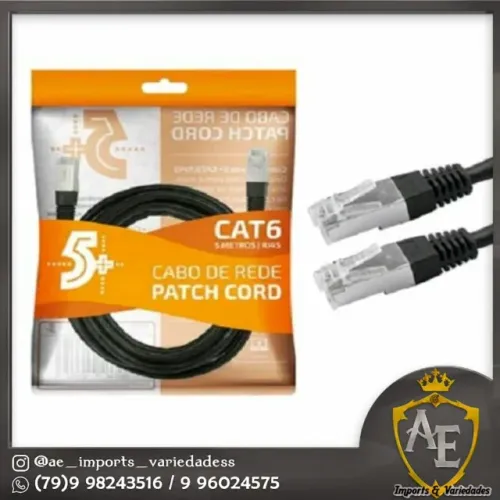 cabo de red cat6 2m e 5m