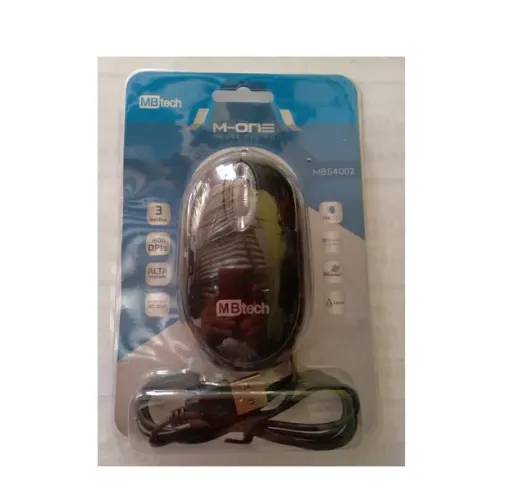 Mouse Óptico M-one Com Fio Mbtech