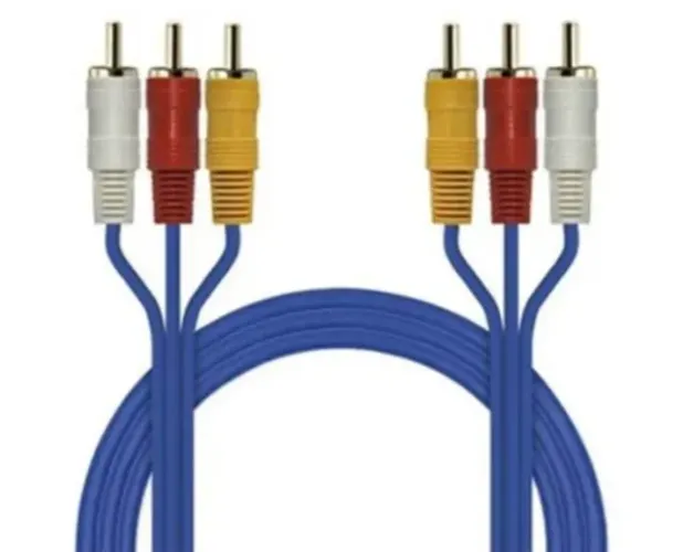 Cabo Audio/video Rca 1,50m Video Tv Lcd Led Dvd Arduino Automação COD-CP602