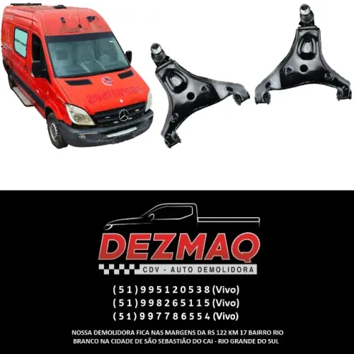 Balança Dianteira Esquerda e Direita Mercedes Sprinter 415 2012/2019 LE e LD