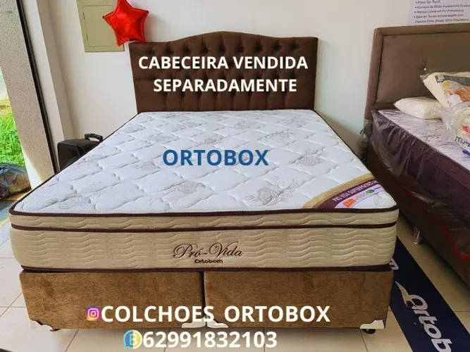 Conjunto Queen size da ortobom pro vida com 3 anos de garantia