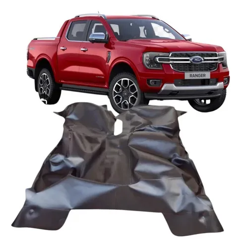 Tapete Assoalho Couro Emborrachado Nova Ford Ranger 2024
