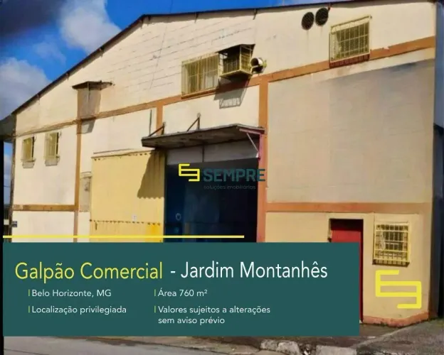 Galpão comercial a vends no Jardim Montanhês em Belo Horizonte