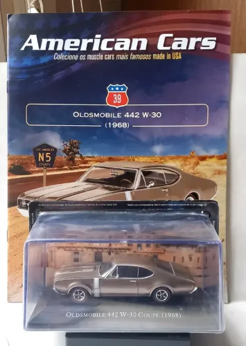 Miniatura Oldsmobile 442 W-30 (1968) - Coleção American Cars 1:43 - Altaya