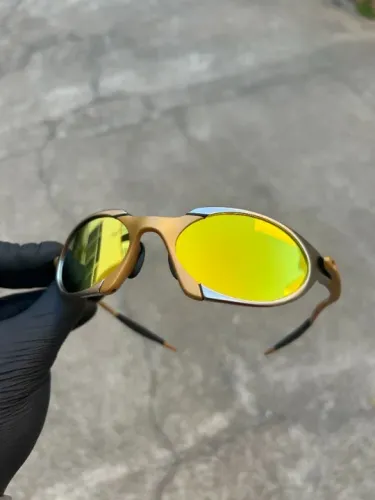 Óculos Oakley Romeo 1 Metal Pintura Eletrostática 24k Dourado + Opções à Pronta entrega RJ